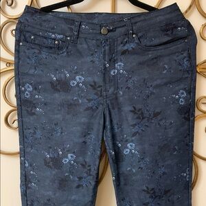 Floral Blue Jeans